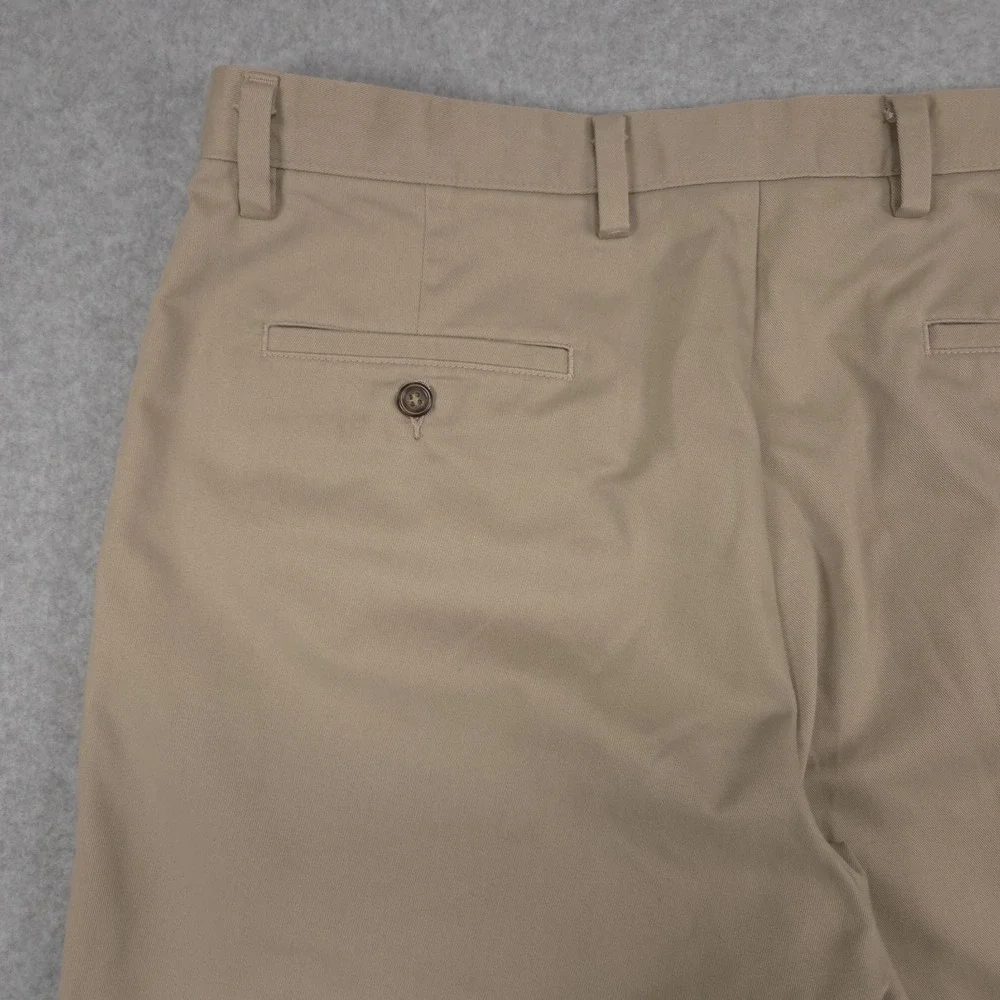 Dockers D3 Mens 38x29 Beige Khaki Flat Front Casual Chino Pants School